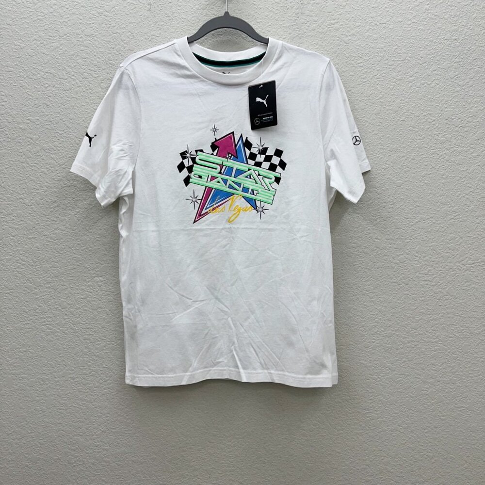 Puma Garage Crew Star Giants Las Vegas White Short Sleeve T Shirt Men Medium NEW